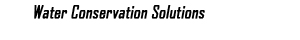 WaterConservation